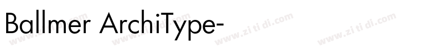 Ballmer ArchiType字体转换